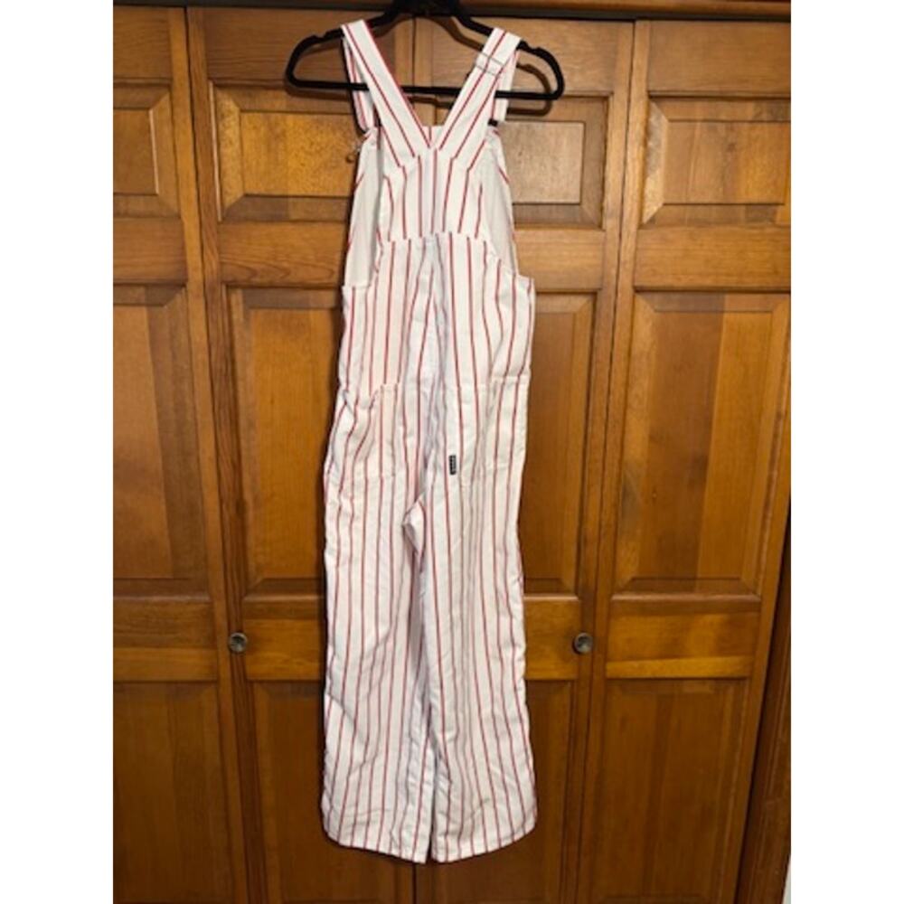 FOCO Philadelphia Phillies Men’s Pinstripe Bib Overalls White Red MLB Size S - Picture 12 of 13